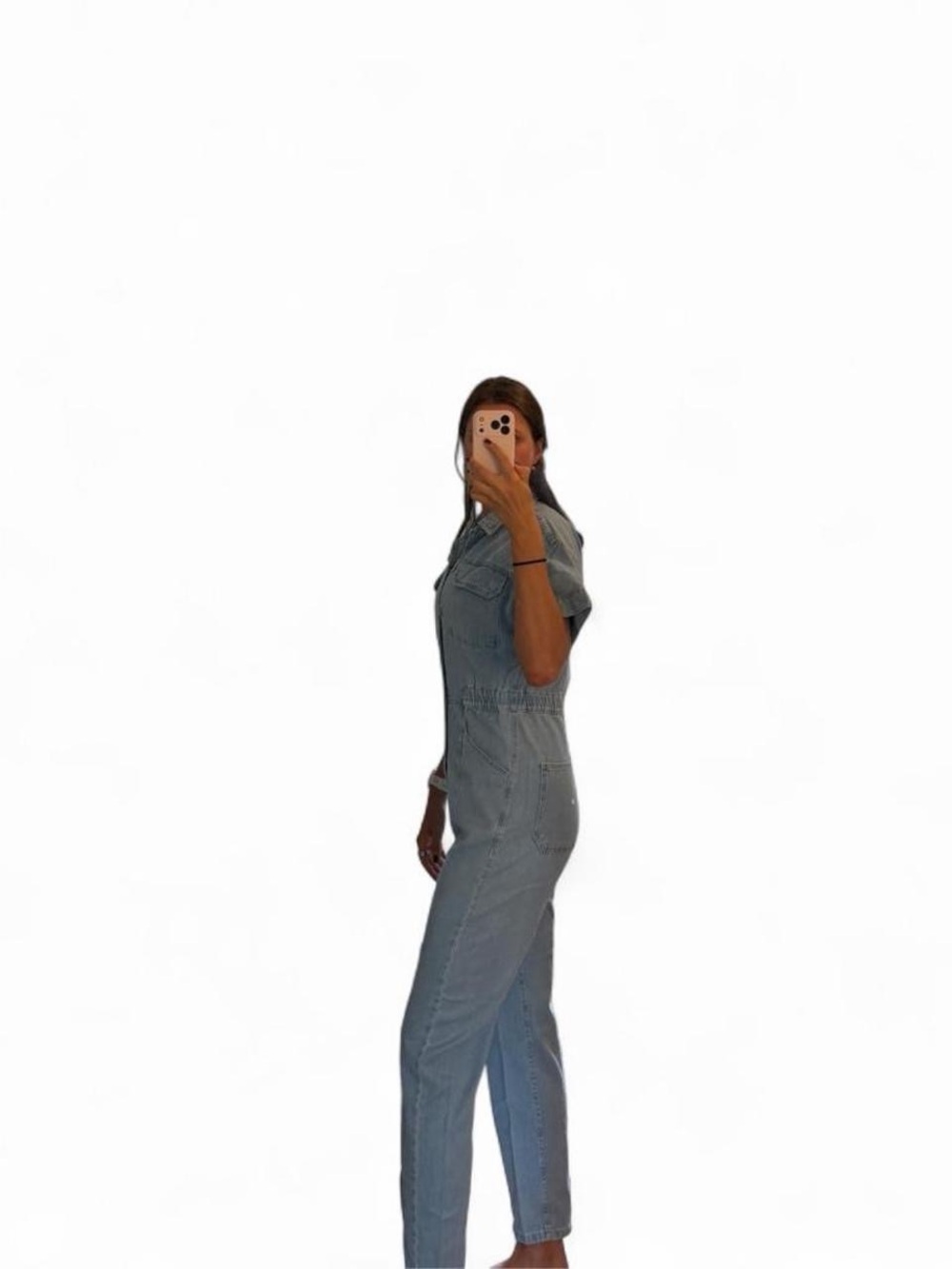 We The Free Marci Denim Short-Sleeve Jumpsuit - Picture 3 of 4